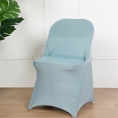 10 Dusty Blue Stretchable Spandex Chair Covers Wedding Banquet Party Decorations