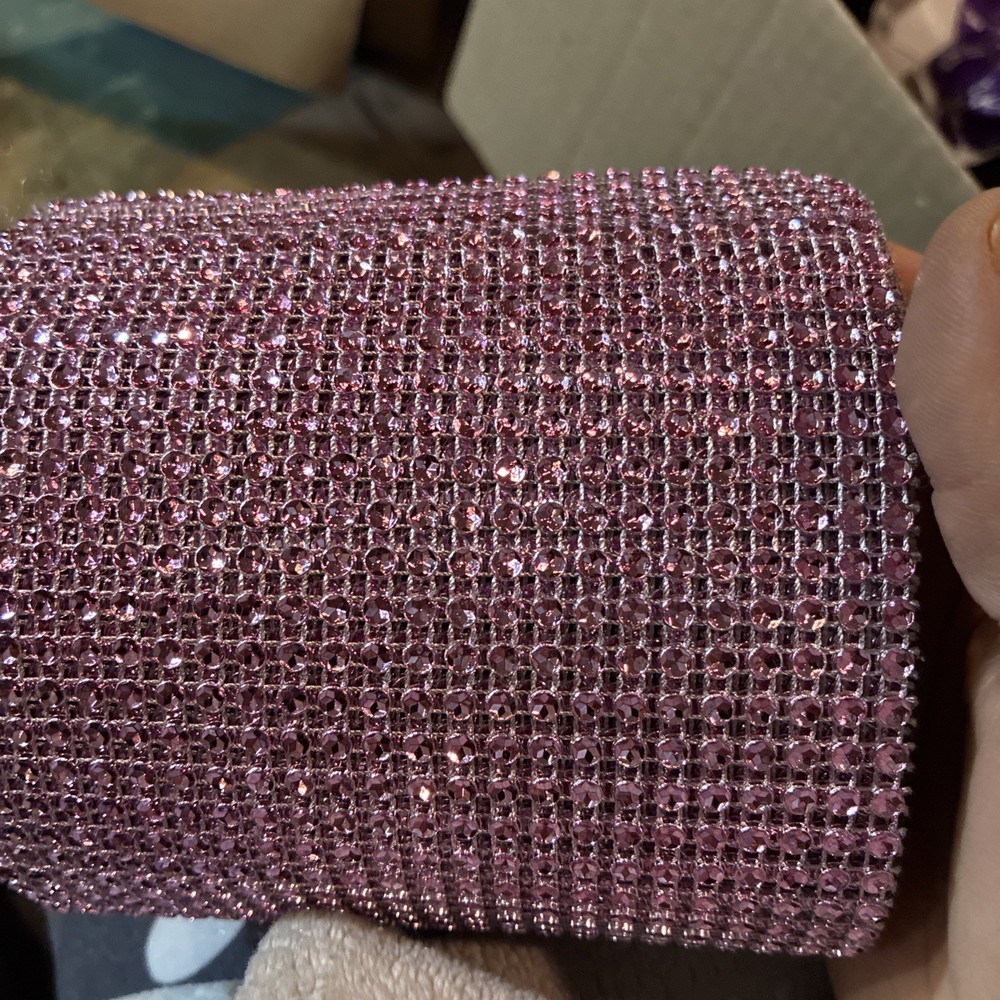 DIAMOND MESH WRAP ROLL RHINESTONE SPARKLE BLING RIBBON