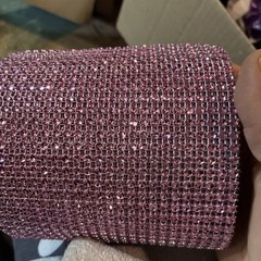 DIAMOND MESH WRAP ROLL RHINESTONE SPARKLE BLING RIBBON