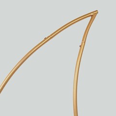 6.5 ft Gold Metal Crescent Moon Wedding Arch Backdrop Stand Party Decorations