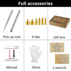 Hot 3mm 4mm 5mm SS10 SS20 SS30, Hotfix tool + 10000 hotfix gems and pearls