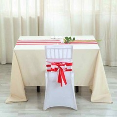 Satin Stripe Chair Sashes Wedding Party Reception Home Decorations Wholesale