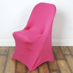 10 Fuchsia Stretchable Spandex Chair Covers Event Banquet Reception Decorations