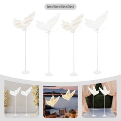 Gold, White/Pure White Decor Lamp 2PCS Butterfly Floor Lamp LED Ambient Light