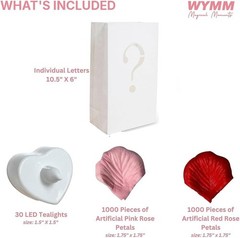White Luminary Bags for Just Married Decor – 2020 Pieces