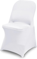 10 Pack White Spandex Folding Chair Covers Stretch Slipcovers Wedding Party