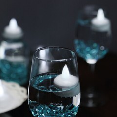 12 pcs White LED Battery Operated Floating Tealight Candles Lights Party Sale