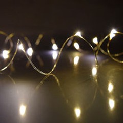 10 sets 20 Bulb White Micro LED fairy light INC BATTERY table centrepiece 2mtr