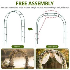 Metal Pergola Arbor Wedding Arch Assemble Freely Garden Arbor Bridal Party Decor