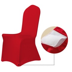 1/4/6pcs Wedding Spandex Stretch Chair Cover Folding Elastic Party Banquet