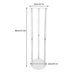 10pcs 80cm Acrylic Artificial Flower Vase Stand Wedding Centerpieces Decoration