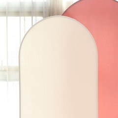6FT Beige Spandex Wedding Arch Cover Round Top No Import Fees
