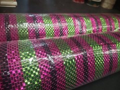 2 Rolls Deco Mesh, 21″ Craig Bachman Quality, 30′ Hot Pink, Black, & Lime Green