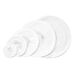 Mudra Crafts Mixed Size Round Chinese White Paper Lanterns Hanging Decor | 10…