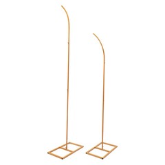 Set of 2 Gold Metal Wedding Arch Rack Flowers Frame Stand Party Backdrop Decor
