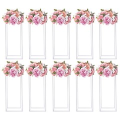 23.6in 10Pcs Tall Gold Metal Flower Stand for Wedding Table Centerpieces Decor