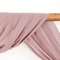 1 Panel Dusty Rose Wedding Arch Drapery 6 Yards Long and 30” Wide Sheer Chif…