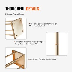 VEVOR 4PCS Column Wedding Flower Stand Cylindrical Display Rack 23.6inch Metal