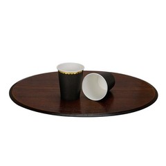 Geeklife Black Party Paper Cups with Gold Border,Disposable Gold Foil Paper C…