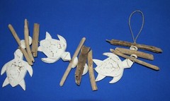 Seaside Wedding Sea Turtle Driftwood Hanging Mobile Decor – G-77