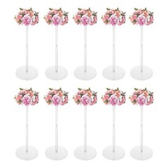 10pcs Acrylic Flower Vase Flowers Stand for Party Dessert Tables Decorations