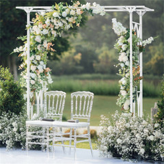 Extra Large Metal Garden Arch Wedding Arch Stand Plant Climbing Arbor Decorative
