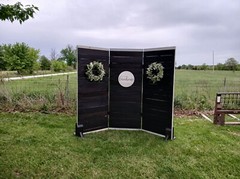 New Rustic Farmhouse Wood 3 Panel Backdrop Decor Display Wall- Weddings, Events