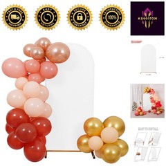 Lightweight White Spandex Arch Cover – 6FT Backdrop for Events & Ceremonies