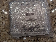 Elfcool 12×72-Inch Silver Sequin Table Runner Sparkly Metallic Event Bridal Wedd