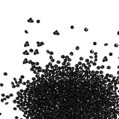 9000-Pack Fake Diamonds Crystal, 4.5mm Mini Clear Acrylic Gems [Black]