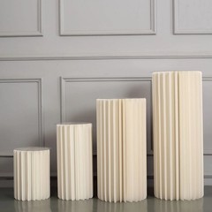 24″ Folding DIY Accordion Pillar Cardboard Display Stand Pedestal Box Party