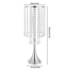 2Pcs 21.9 in Crystal Flower Vases Wedding Centerpieces Table Flower Vases SALE