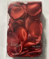 Satin Faux Rose Pedals Red 250 Count