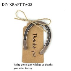 50Pcs Lucky Horseshoe Wedding Favors, Western Decor Party Supplies, Cowboy Theme