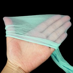 20Pcs Stocking Flower Fabric 65cm/26″ DIY Mesh Flowers Making Light Sky Blue