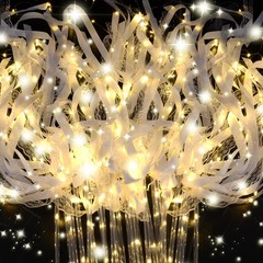 HONLYNE 100PCS Light up Wands for wedding, Wedding White Warm