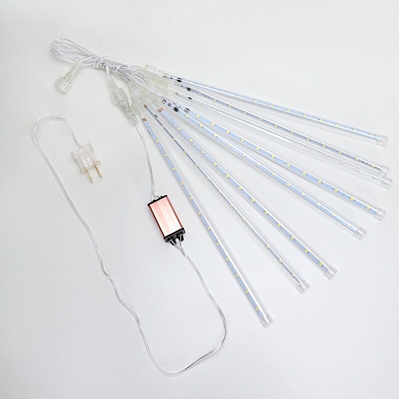 8 pcs 96″ Meteor Rain Sequence LED Lights Backdrops Wedding Party Decorations