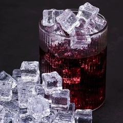 DomeStar Acrylic Clear Ice Rock Diamond Crystals Fake Cubes Decorative 1″ 20 Pk