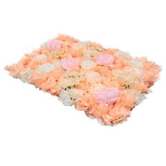 6pcs Artificial Flower Wall Panels Wedding DIY Silk Petals Floral Backdrop Decor