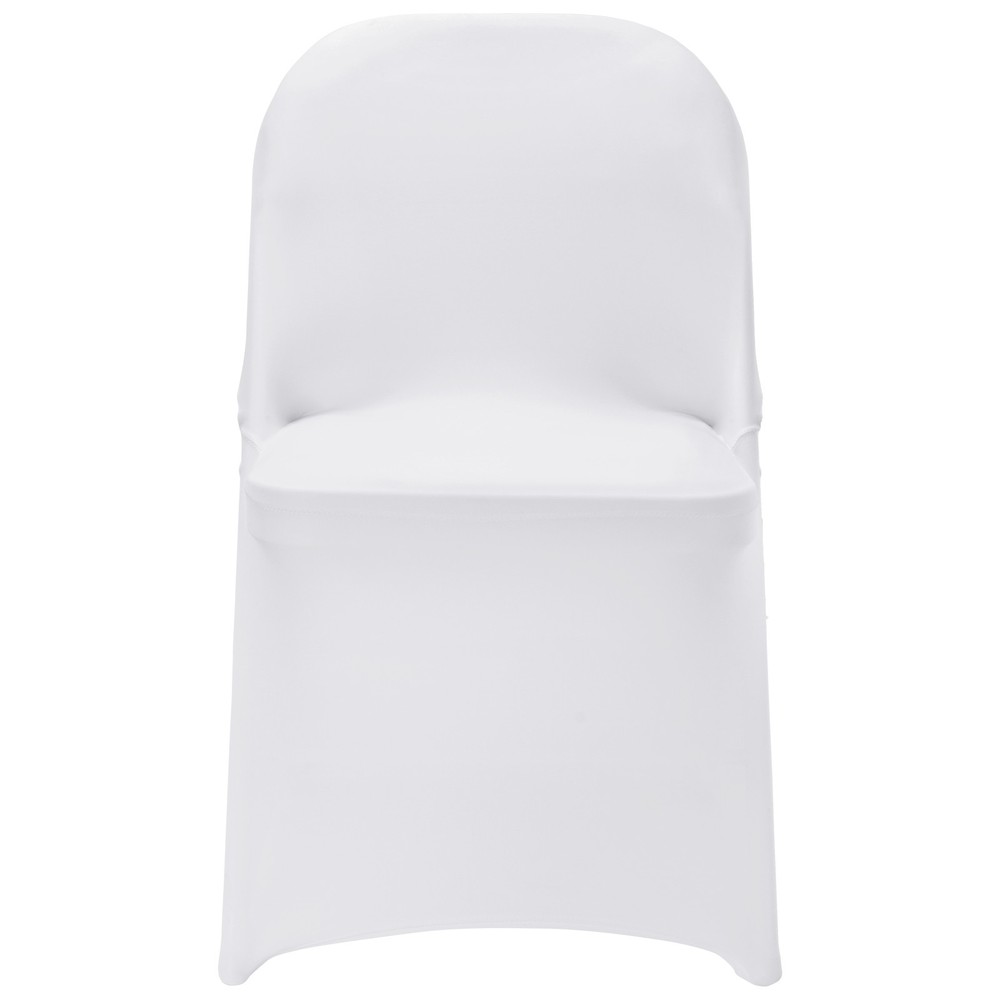 Uimoso 12PCS White Spandex Chair Covers for Weddings, Parties, and Dining Events