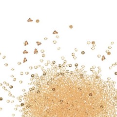 9000-Pack Fake Diamonds Crystal, 4.5mm Mini Clear Acrylic Gems [Coffee]