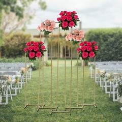 5 pcs Floral Stands Wedding Square Iron Tube Steel For Parties Wedding Scenes