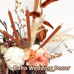 Natural Dried Cattail Flowers, 20 PCS Assorted Cattails for DIY Rustic
