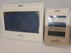 Wedding Decorations Chair Signs Navy Mr. & Mrs. and 24 Table Numbers Set of 2