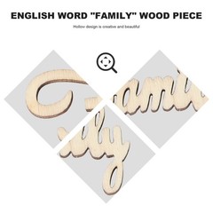 15Pcs Eco Friendly Wooden Wedding Wood Piece Family Decor for Party