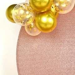 ROSE GOLD 7.5 ft Metallic Spandex STAND COVER Wedding Decorations Party Events