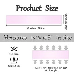6 Pack Satin Runners 12 x 108 Inch Bright Silky Smooth 12″ x 108″ Sage Green