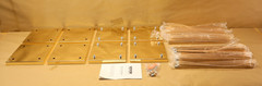 VEVOR 4PC Gold Wedding Flower Stand 31.5″ Metal Column Centerpiece Set