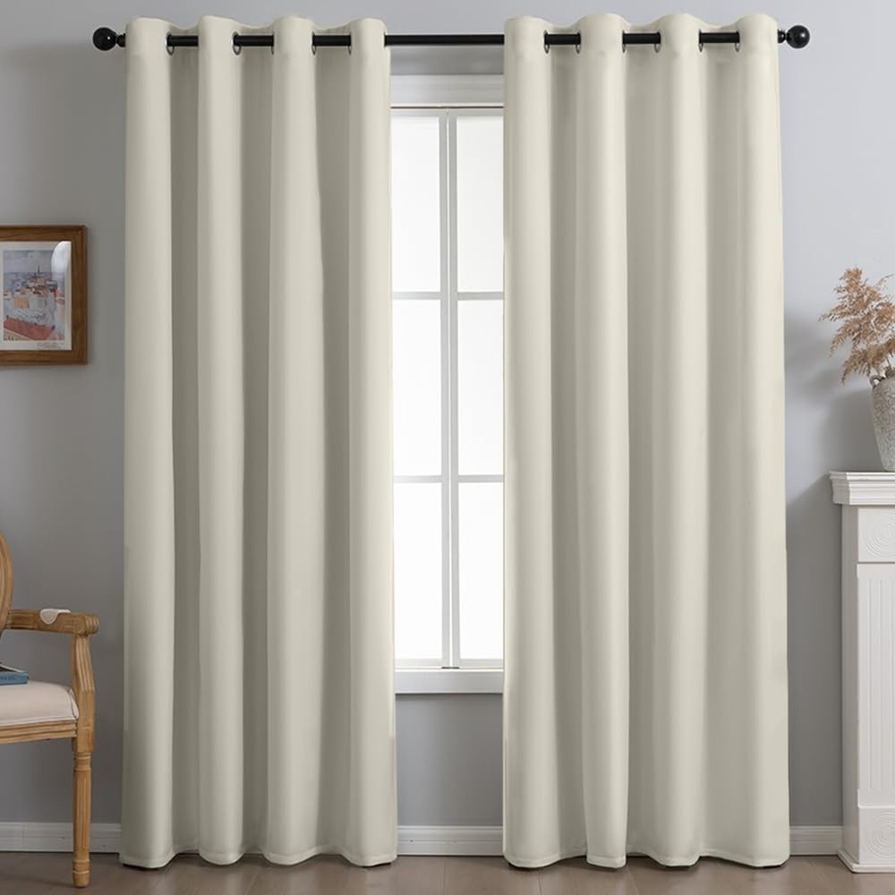 Fire Retardant Fluorine Free NFPA701 Standard Curtains 96 inches 2 Panels 100…
