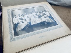 1950s Wedding Party 8×10 Photograph Chicago Family Bride Groom American Marriage